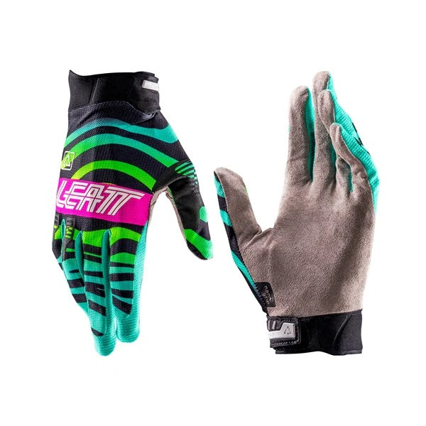 Gants de Motocross 2.5 X-Flow Junior Leatt Turquoise, en paire 