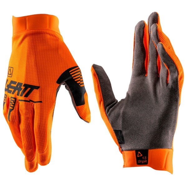 Gants de Motocross 1.5 Junior Leatt Orange, en paire 