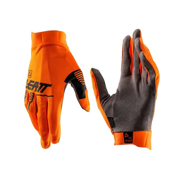 Gants de Motocross 1.5 GripR Leatt Orange  paire
