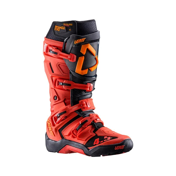 Bottes de Motocross 4.5 Hydradri Enduro Leatt rouge, de 3/4