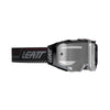 Lunette de Motocross Velocity 5.5 Leatt Noir/Argent de face