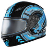 Casque Intégral de Motoneige GMAX FF49Y Charged Junior Noir/Bleu
