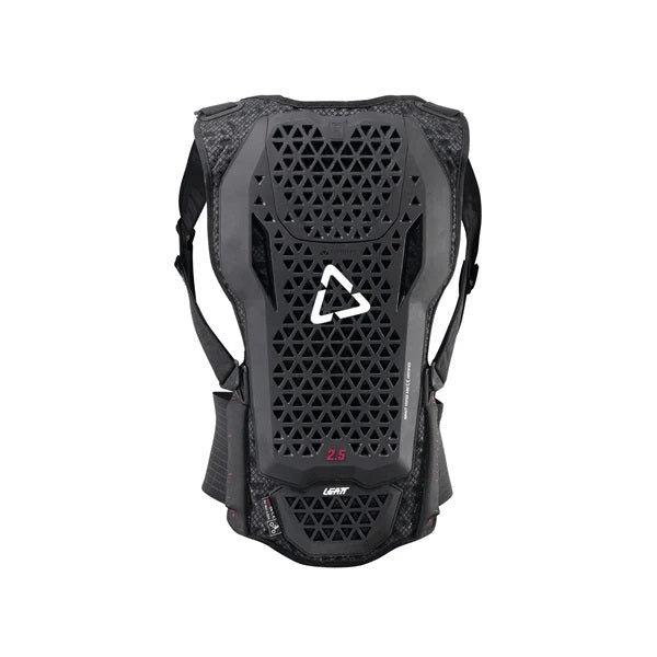 Protection Dorsale de Motocross Flexmesh 2.5 Leatt Noir, de face 