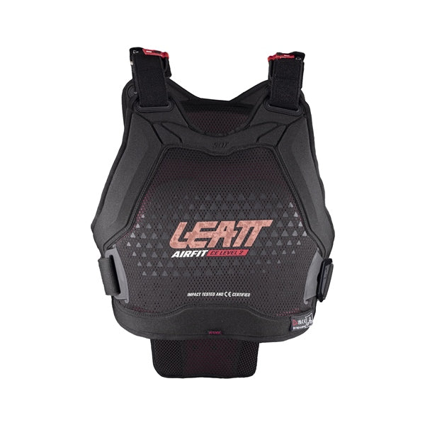 Plastron de Motocross 3DF Airfit Evo Femme Leatt Noir, de face 