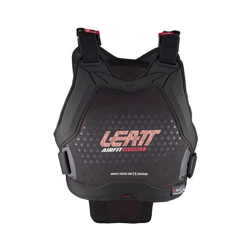Plastron de Motocross 3DF Airfit Evo Femme Leatt Noir, de face 