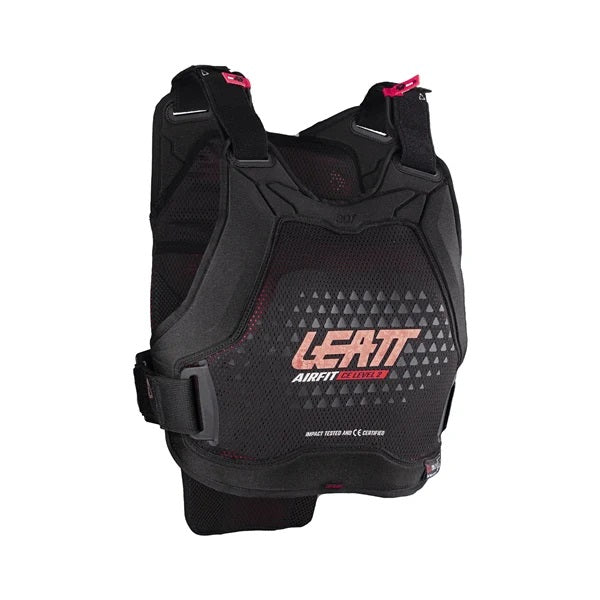 Plastron de Motocross 3DF Airfit Evo Femme Leatt Noir, vue 3/4