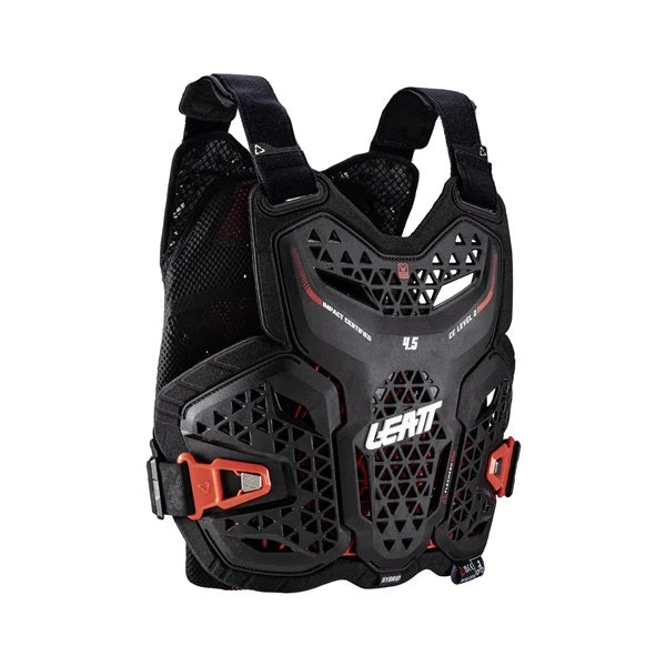 Plastron de Motocross 4.5 Junior Leatt Noir, de coté