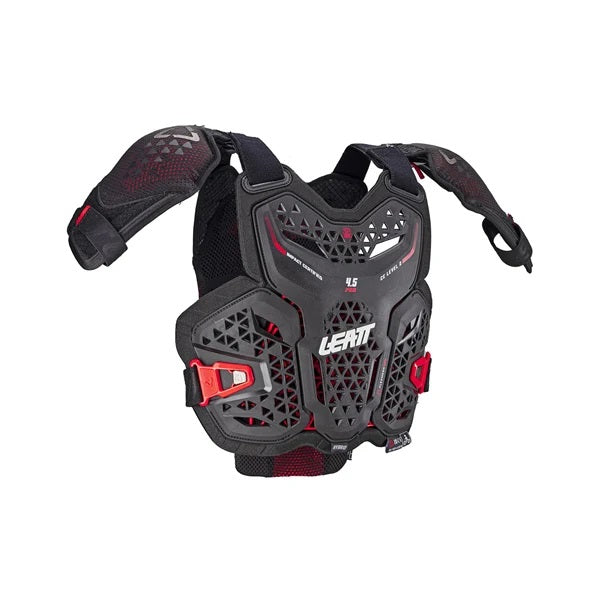 Plastron de Motocross 4.5 Junior Hybrid Pro Leatt Noir, de coté
