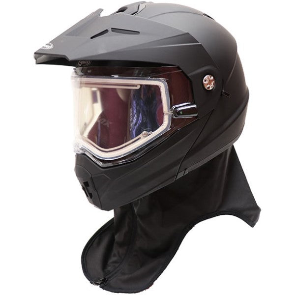 Casque Modulaire de Motoneige MD74 Solid Noir incliné de droite