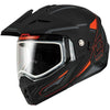 Casque Modulaire de Motoneige MD74 Lentille Double Noir/Rouge de droite