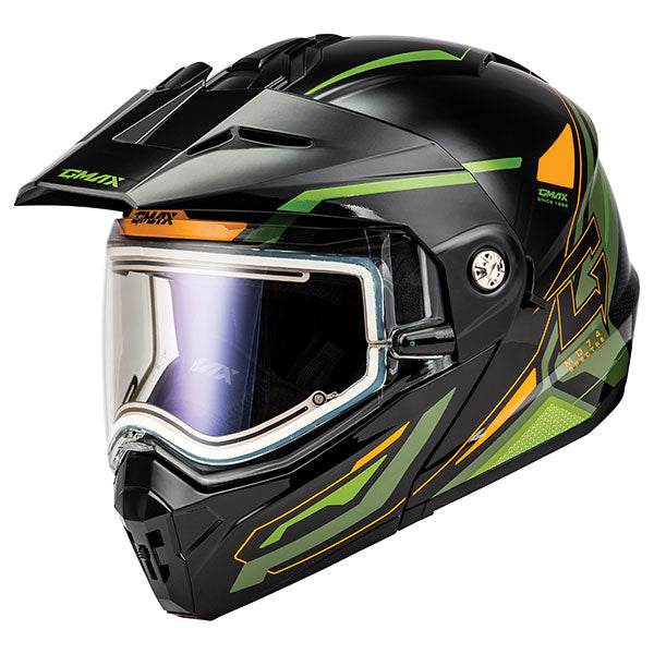 Casque Modulaire de Motoneige MD74 Spectre Lentille Électrique||Modular Snowmobile Helmet MD74 Spector Electric Lens