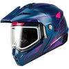 Casque Modulaire de Motoneige MD74 Lentille Double Mauve de droite