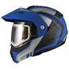 Casque Modulaire Intégral de Motoneige GMAX MD74 Lancer Bleu/Gris