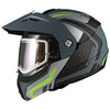Casque Modulaire Intégral de Motoneige GMAX MD74 Lancer Vert/Gris