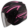 Casque Ouvert de Moto OF77 Graphic Derk Rose de droite