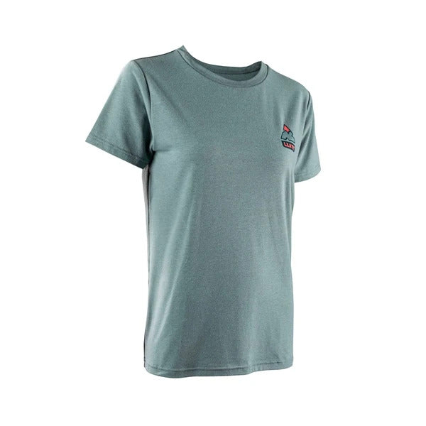 T-Shirt Core Femme/Leatt/Gris vert, de face