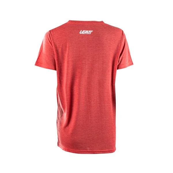 T-Shirt Tech Femme/Leatt/rouge, de dos