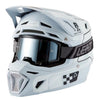 Casque de Motocross 8.5 V27 - Lunette incluse/Leatt; gris, de profil