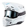Casque de Motocross 7.5 Cardo V27 - Lunette incluse/Leatt/blanc, de profil