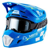 Casque de Motocross 7.5 V27 - Lunette incluse/Leatt/Bleu, de profil