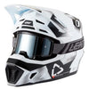 Casque de Motocross 7.5 V27 - Lunette incluse/Leatt/noir blanc, de profil