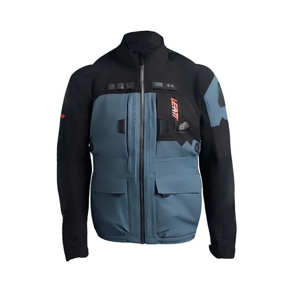 Manteau de Moto 6.5 Hydradri/Leatt/noir bleu, de face