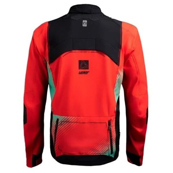 Manteau Enduro 4.5 Rouge de dos