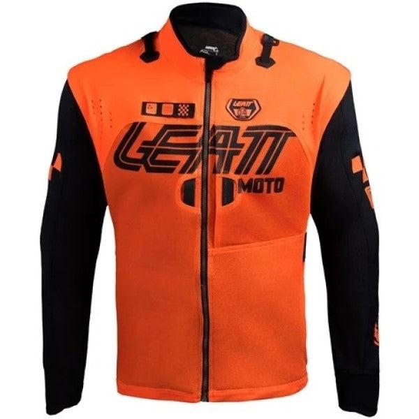 Manteau Enduro 4.5 X-Flow Leatt orange, de face