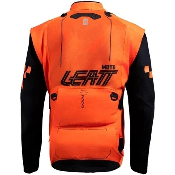Manteau Enduro 4.5 X-Flow Leatt orange, de dos