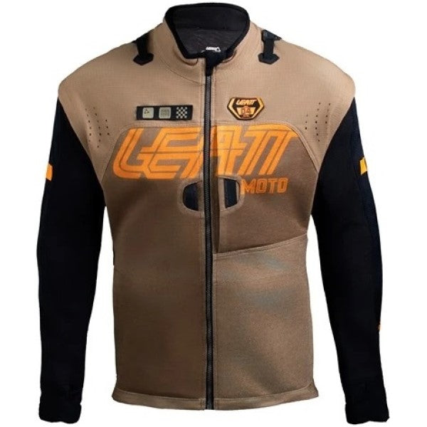 Manteau Enduro 4.5 X-Flow Leatt kaki, de face