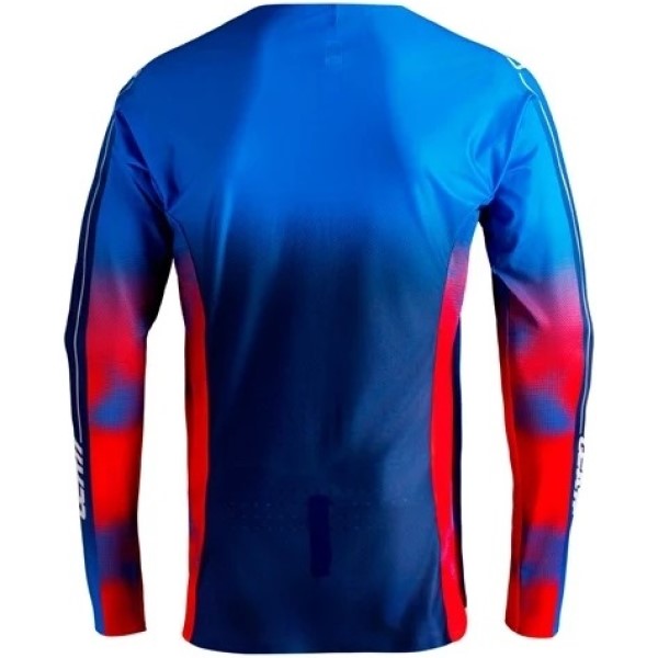 Chandail de Motocross 5.5 Ultraweld Rouge/Bleu, de dos