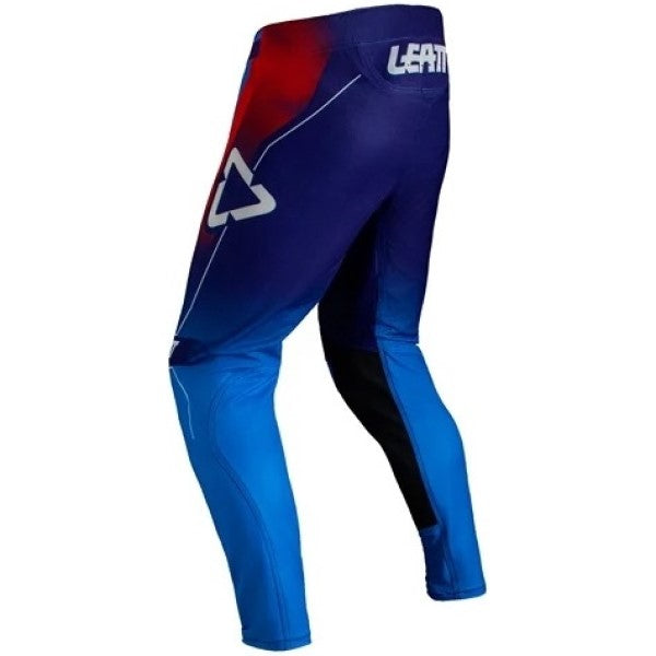 Pantalon de Motocross 5.5 I.K.S - V27 Rouge/Bleu, de dos