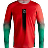 Chandail de Motocross 5.5 Ultraweld Vert/Rouge, de face