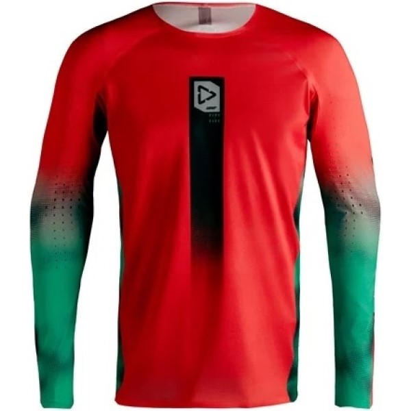 Chandail de Motocross 5.5 Ultraweld Vert/Rouge, de face
