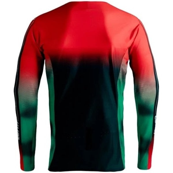 Chandail de Motocross 5.5 Ultraweld Vert/Rouge, de dos