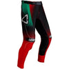 Pantalon de Motocross 5.5 I.K.S - V27 Noir/Rouge, de face