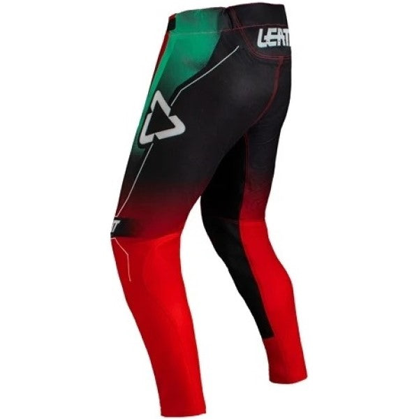 Pantalon de Motocross 5.5 I.K.S - V27 Noir/Rouge, de dos