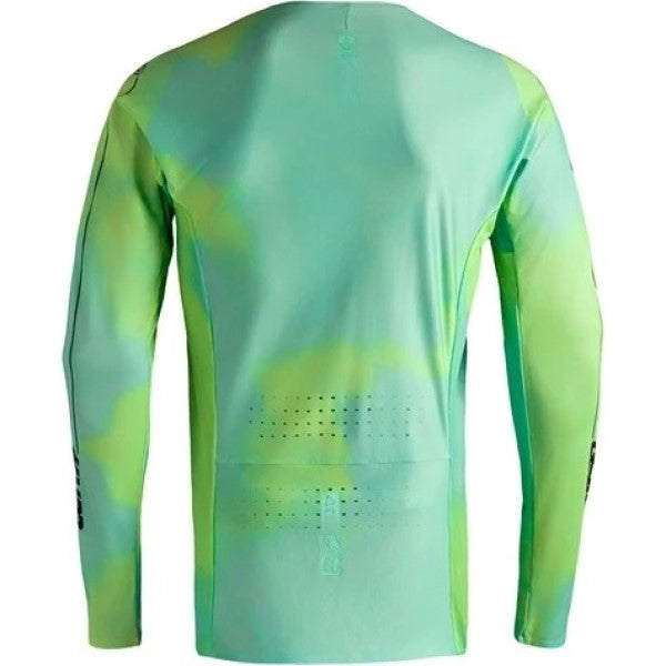 Chandail de Motocross 5.5 Ultraweld Jaune/Vert, de dos