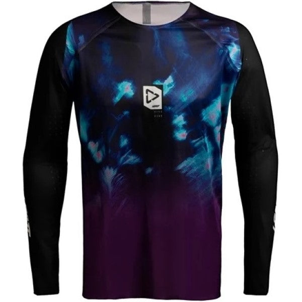 Chandail de Motocross 5.5 Ultraweld Mauve/Bleu, de face