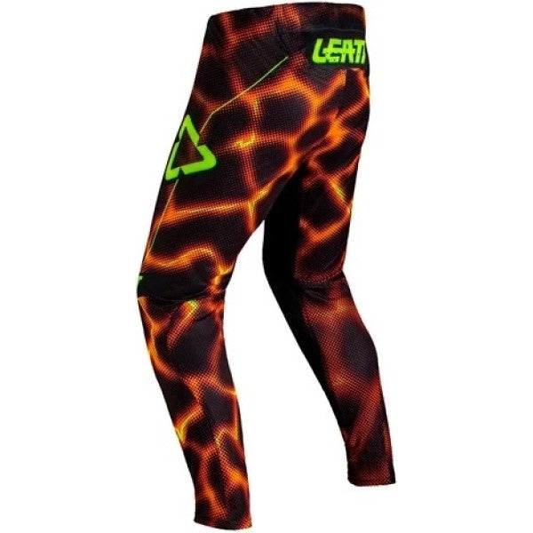 Pantalon de Motocross 5.5 I.K.S - V27 Orange/Jaune, de dos