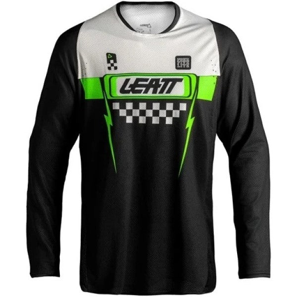Chandail de Motocross MX 4.5 Lite Noir/Blanc de face