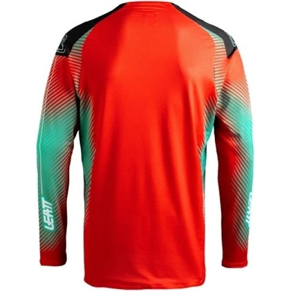 Chandail de Motocross MX 4.5 Lite Vert/Rouge de dos