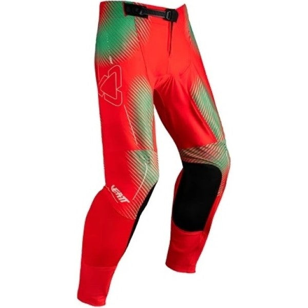 Pantalon de Motocross 4.5 Lite Vert/Rouge, de côté