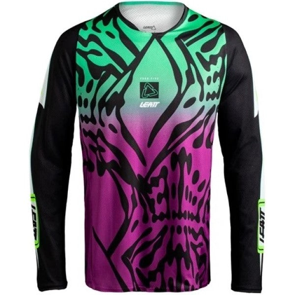 Chandail de Motocross MX 4.5 Lite Mauve/Vert de face