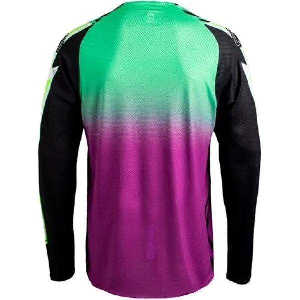 Chandail de Motocross MX 4.5 Lite Mauve/Vert de dos