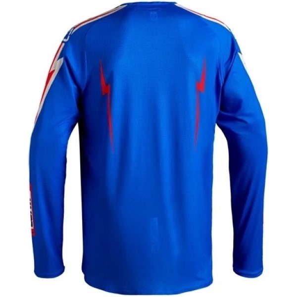 Chandail de Motocross MX 4.5 Lite Bleu/Blanc/Rouge de dos