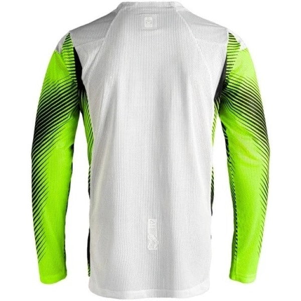 Chandail de Motocross MX 4.5 X-Flow Vert/Blanc, Dos