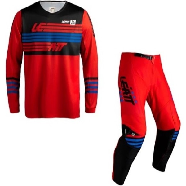 Ensemble de Motocross Ride 3.5 pour Homme Leatt Rouge/Bleu