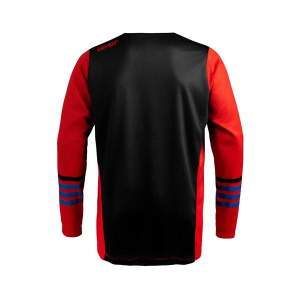 Chandail de Motocross MX 3.5/Leatt/Rouge noir, de dos