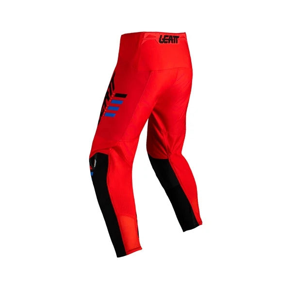 Pantalon de Motocross 3.5/Leatt/Rouge, noir, de dos